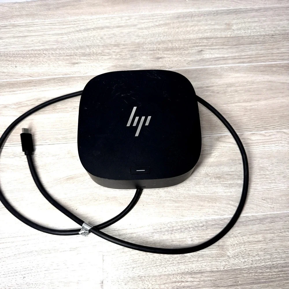 HP USB-C Dock G5 5TW10UT#ABA Universal Docking Station Hardwired Cable‎ Untested